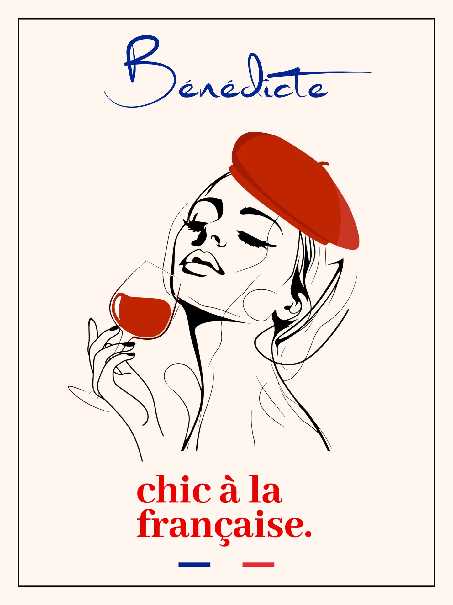 Affiche "chic à la française."