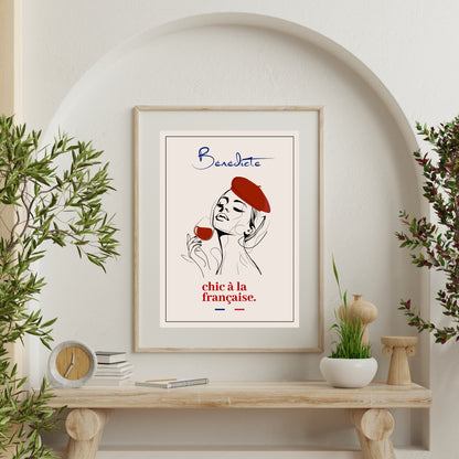 Affiche "chic à la française."