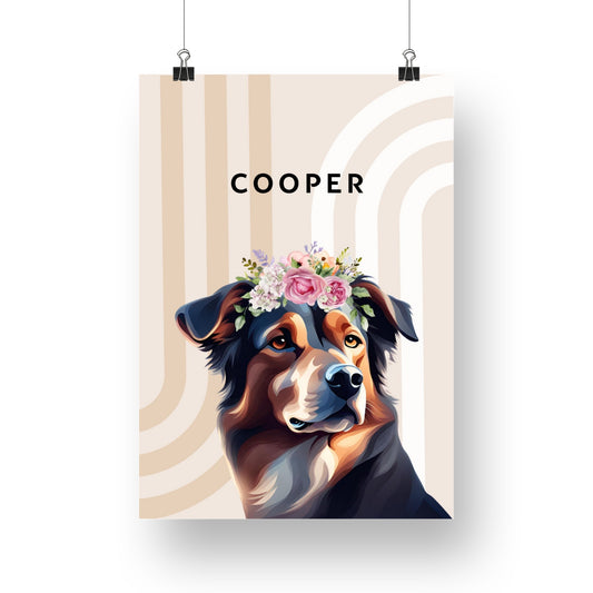 Affiche Chien "Cooper"