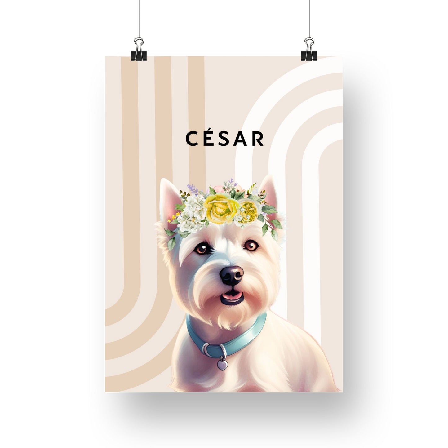 Affiche Chien "César"