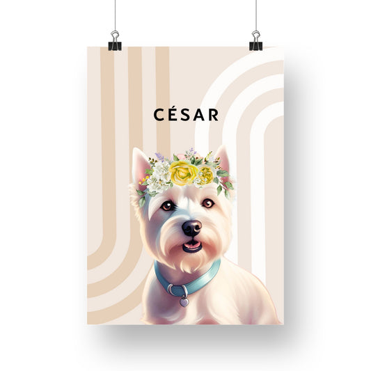 Affiche Chien "César"