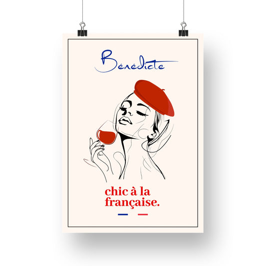 Affiche "chic à la française."