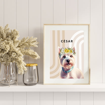 Affiche Chien "César"