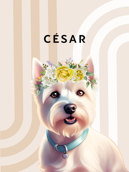 Affiche Chien "César"