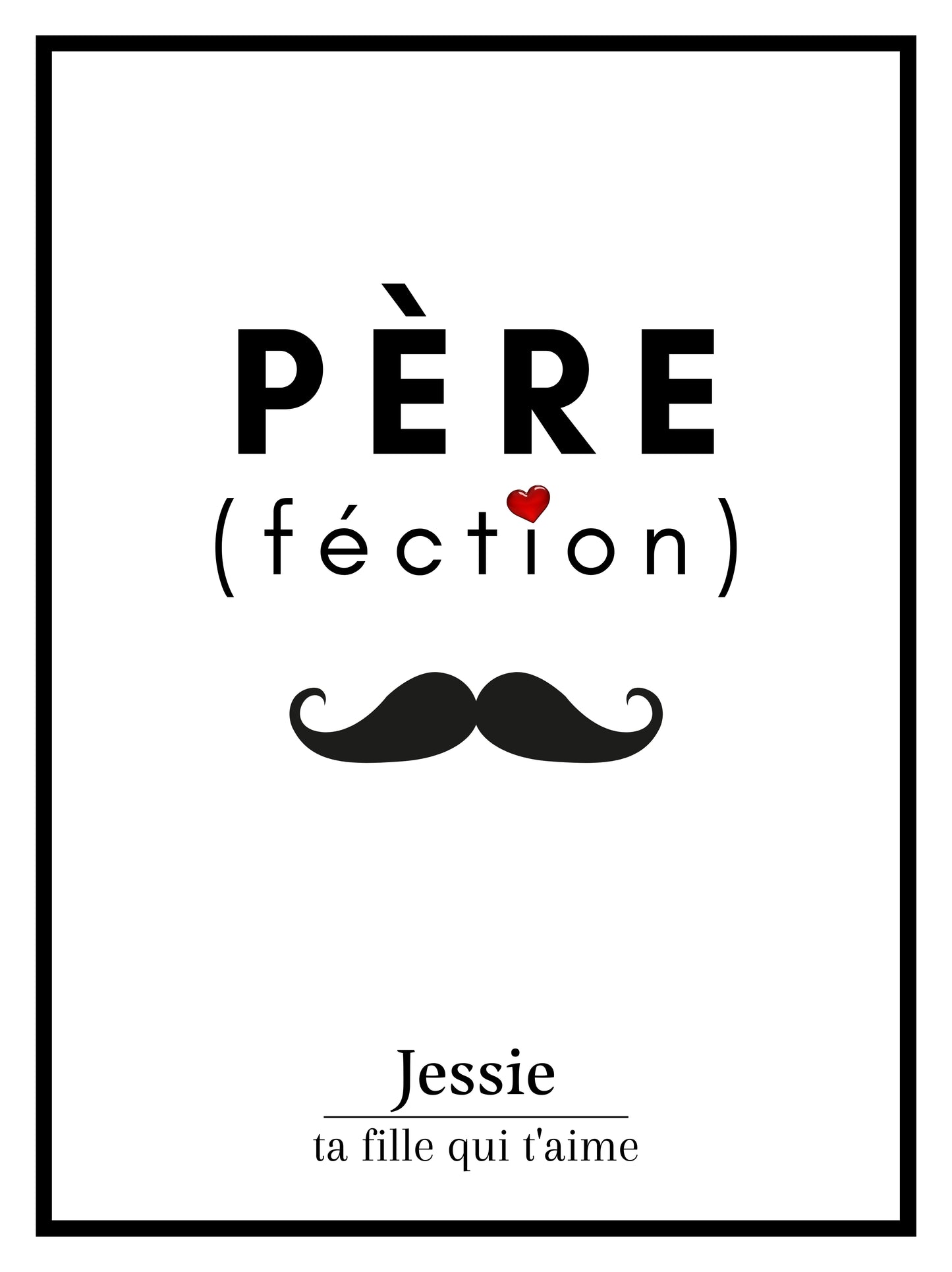 Affiche "PÈRE(féction)"